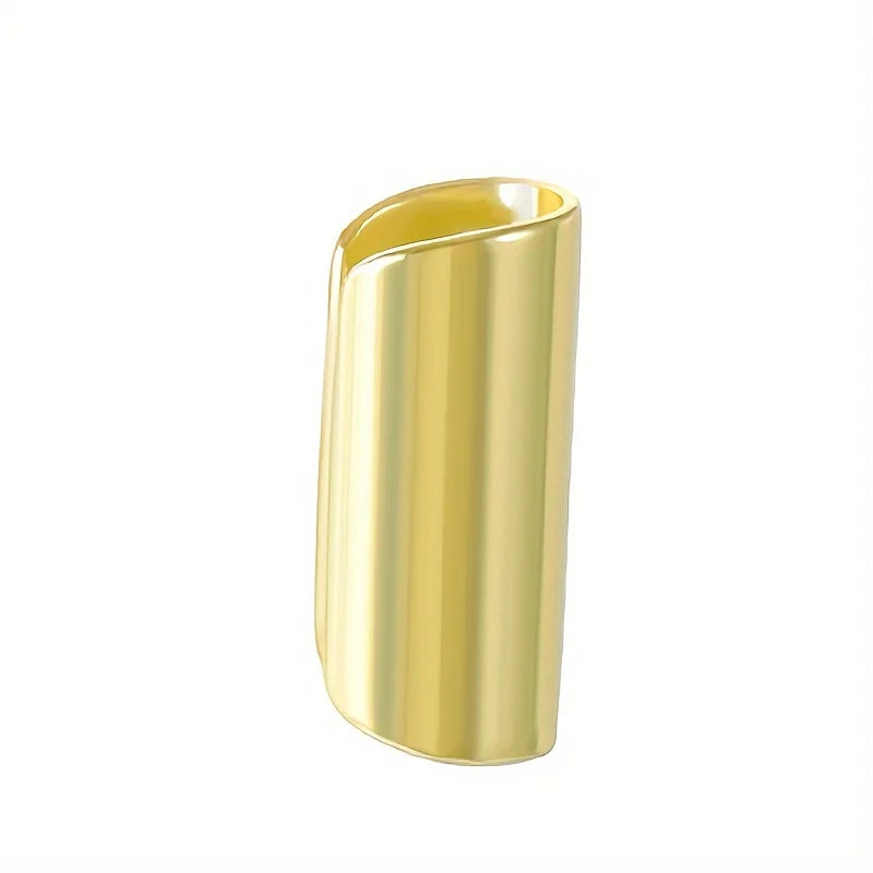 Simple Long Tube Geometric Stainless Steel Ear Clip