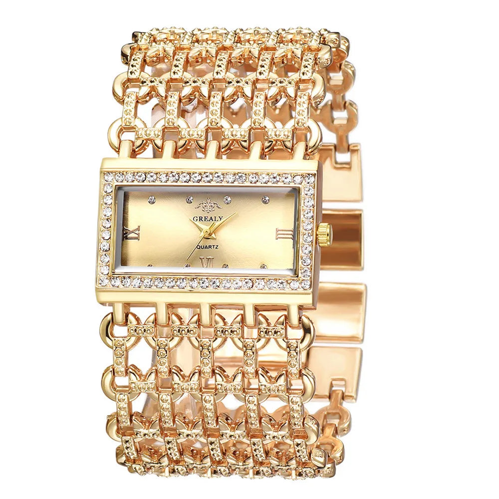 Square Diamond Quartz Watches