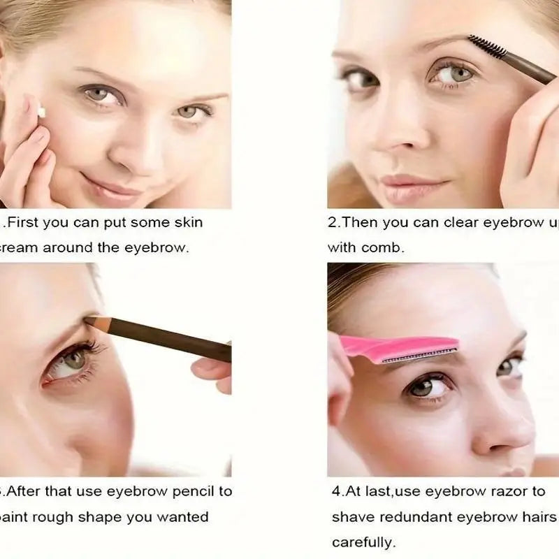 3/5/6/10/12 Piece Multi-Purpose Eyebrow Shaver Set