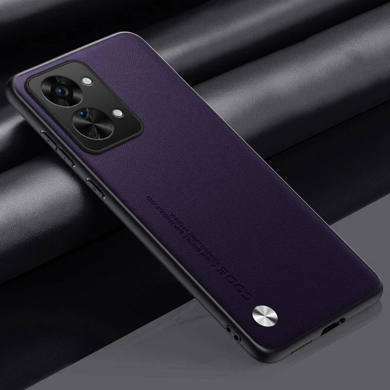 Matte Silicone Phone Case For OnePlus Nord 2T 5G Nord2T Luxury PU Leather Protection Case