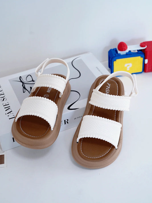 Girls Summer Bow Princess 3-14 Years Old Students Outside Versatile Sandals