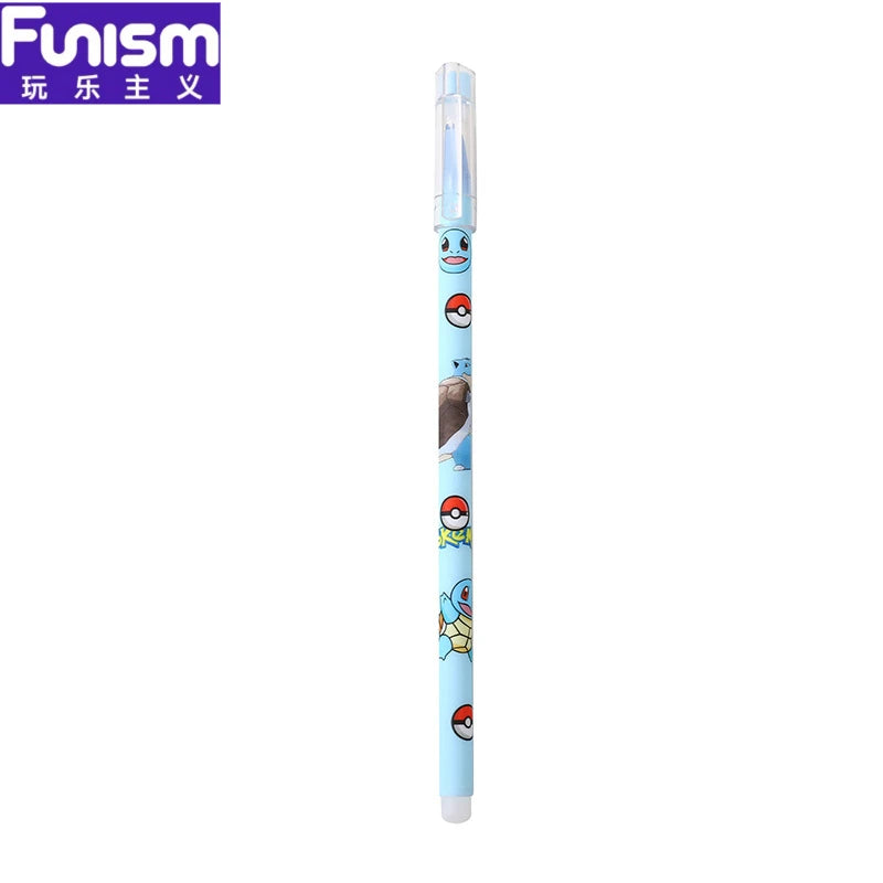 Pikachu cartoon cute pet combination straight stick erasable neutral pen
