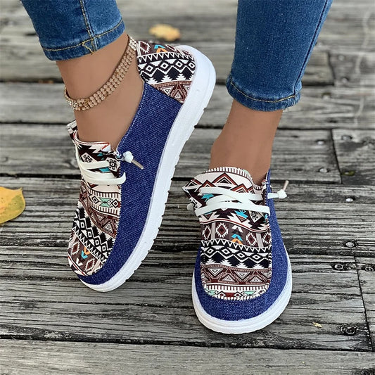 Round Toe Walking Shallow Mouth Thick Sole Sneaker