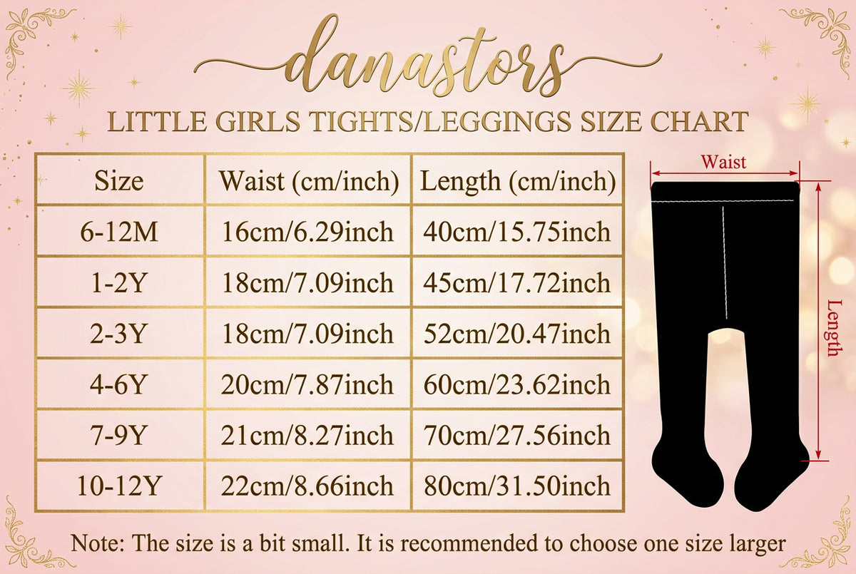 Pantyhose Threaded Bowknots Soft Stretchy Cute Tights Leggings for 1-12 Years Set