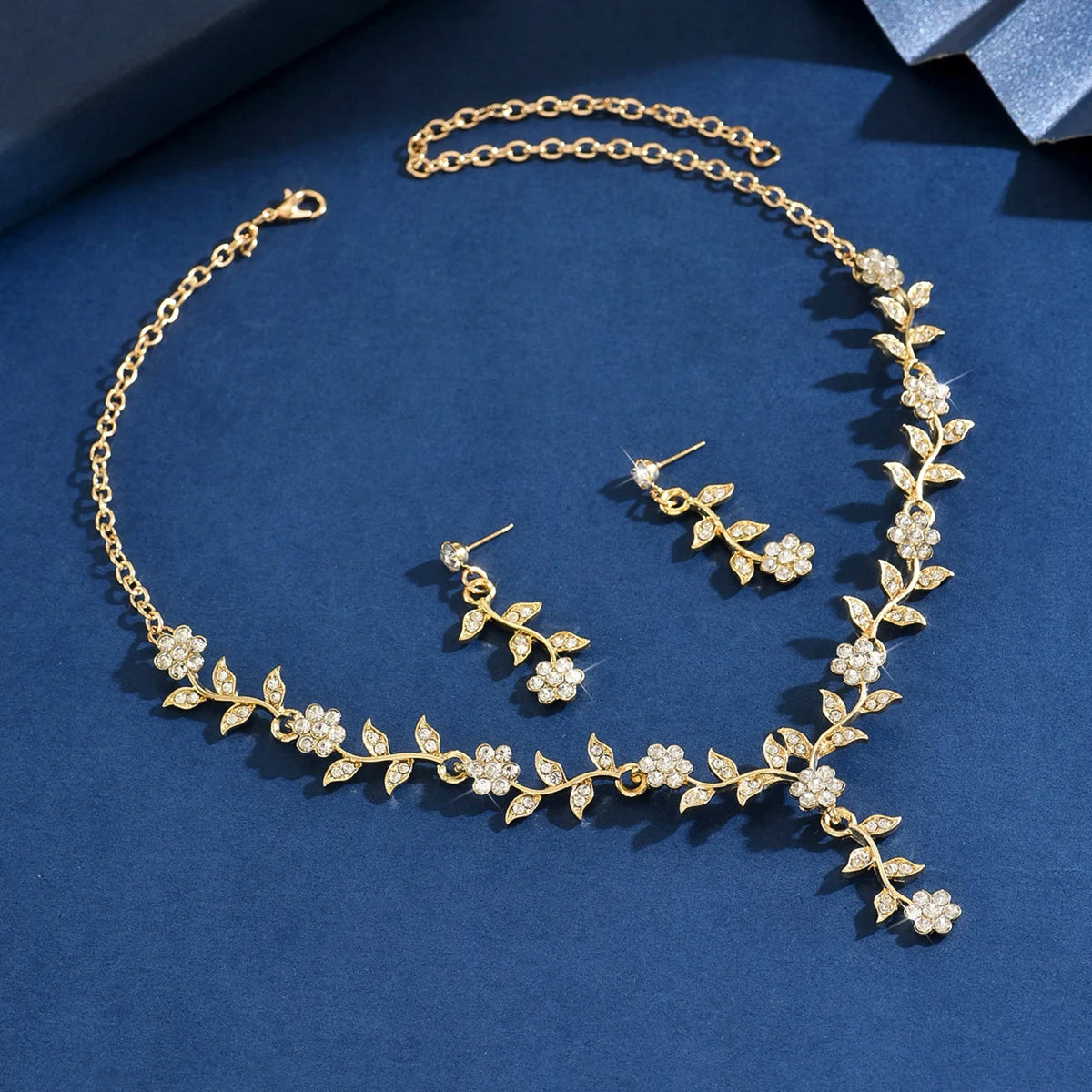Flower Necklace Jewelry Set