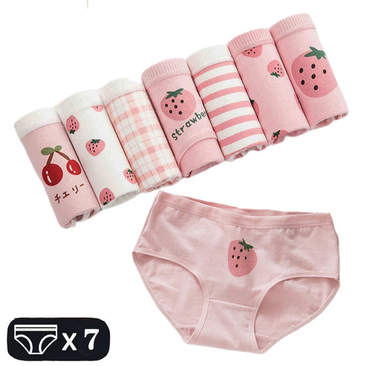 Soft Cotton Underwear Sexy Mid Waist Lingerie