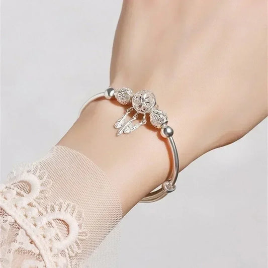 DANA 925 Sterling Silver Bead Ball Bracelets