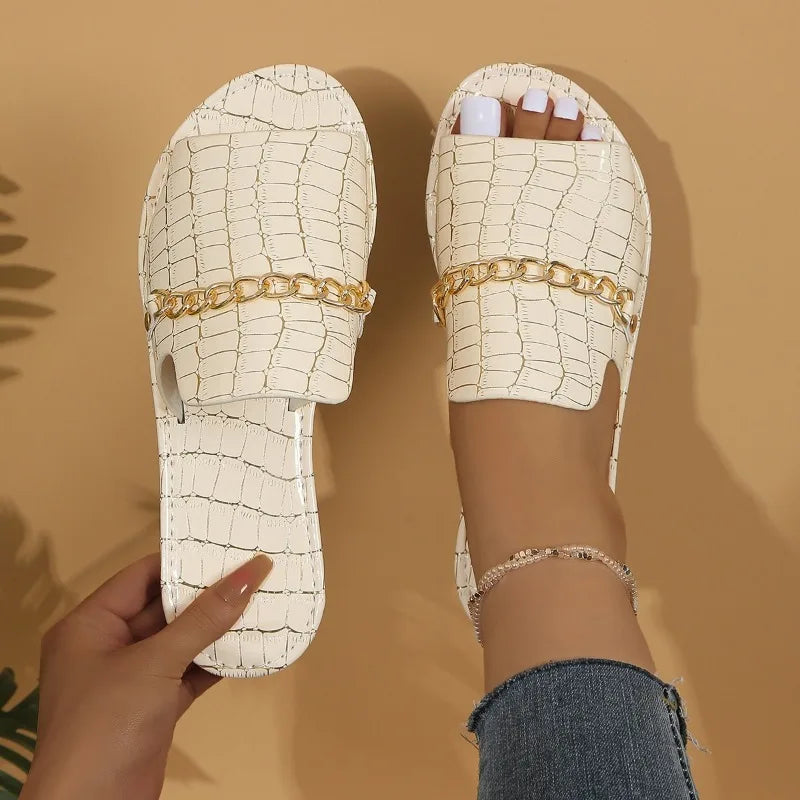 Open-toed Flip-flops Flat Slipper