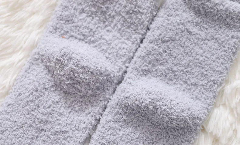 Coral Fleece Sleep Cartoon Heart Socks