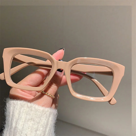 Transparent Anti Blue-ray Reading Glasses Retro Wood Stripes Presbyopia Eyeglasses