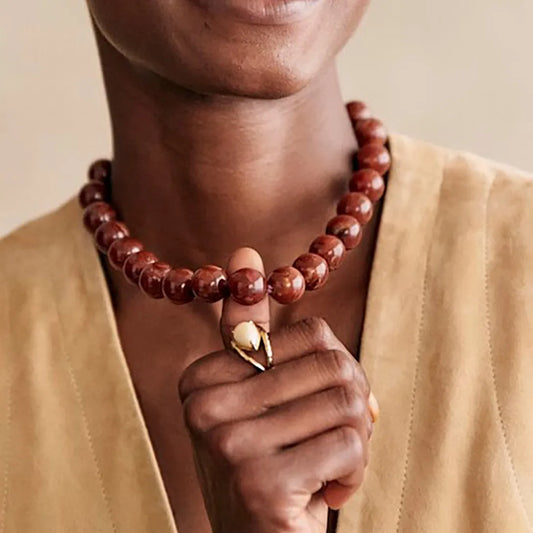 Bohemian Style Handmade Beaded Necklace Jewelry