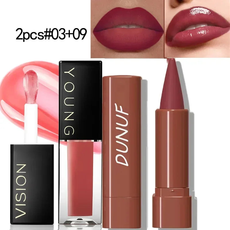 Lip Liner Pen with Matte Velvet Lipstick
