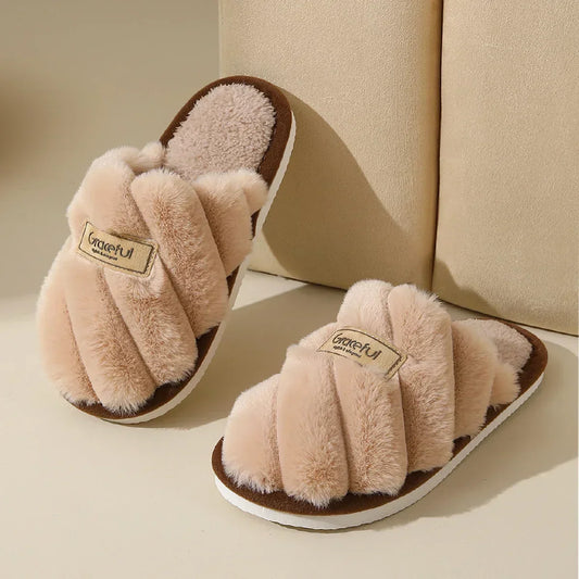 Non Slip Soft Flat Heel Indoor Slippers