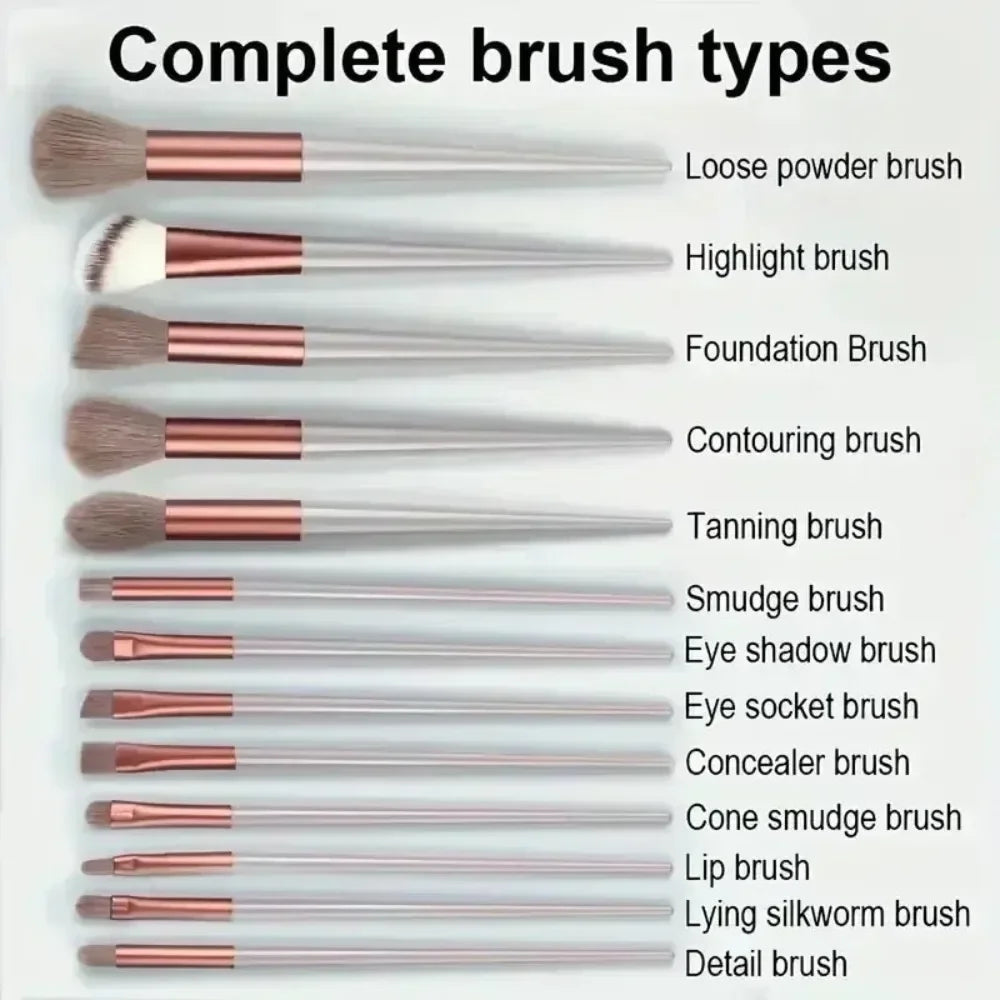 Soft and fluffy professional cosmetics foundation brush
