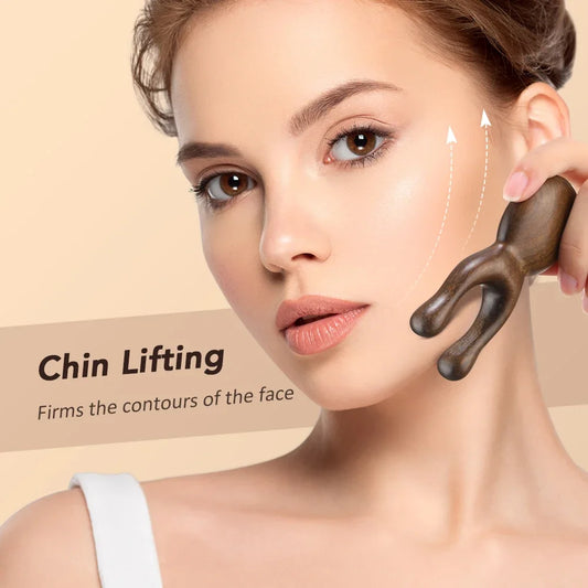 Wooden Gua Sha Facial Tools Head Massager