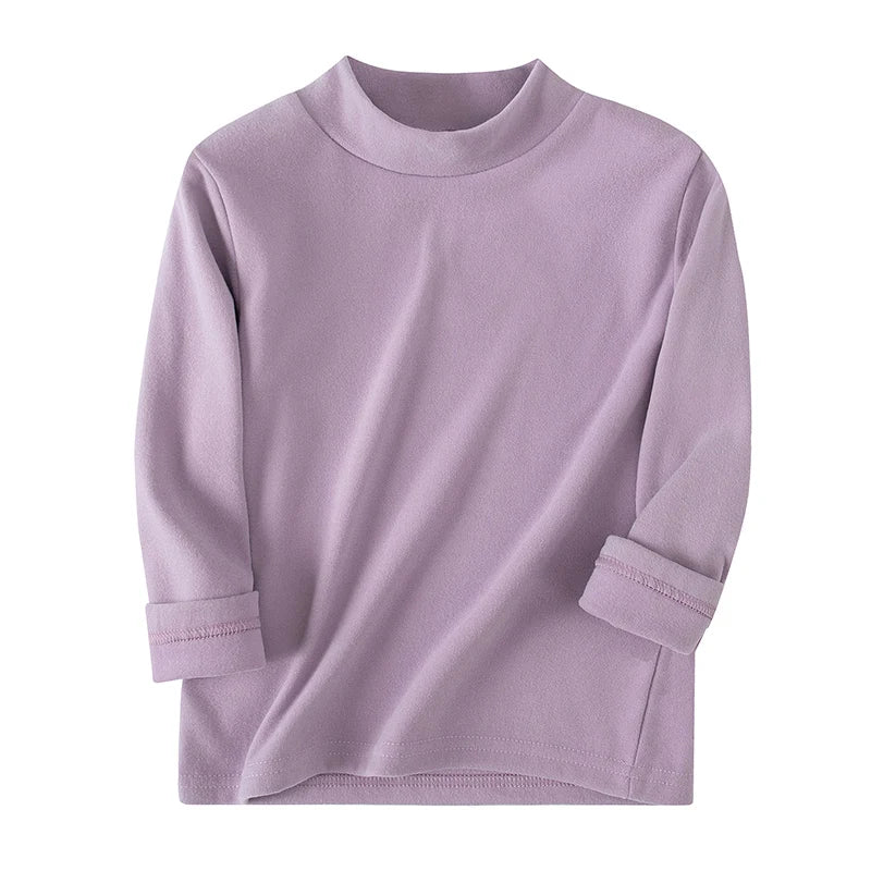 1/2/3piece Autumn And Winter Thick Base Shirt Warm Mid Neck Hoodie