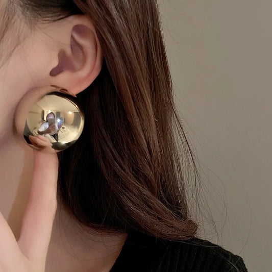 DANA Exaggerated Metal Stud Earrings