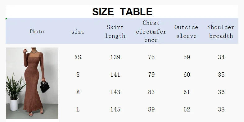 Vestido ajustado de largo midi con escote cuadrado sexy