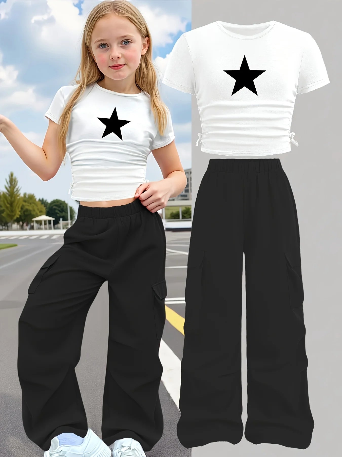 Slim Fit Crew-Neck Short-Sleeve T-Shirt Set