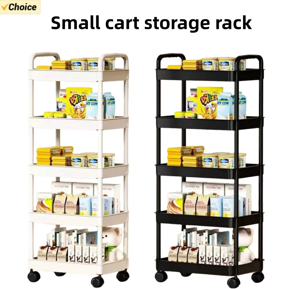 5-layer Kitchen Storage Shelf mobile Trolley floor Standing