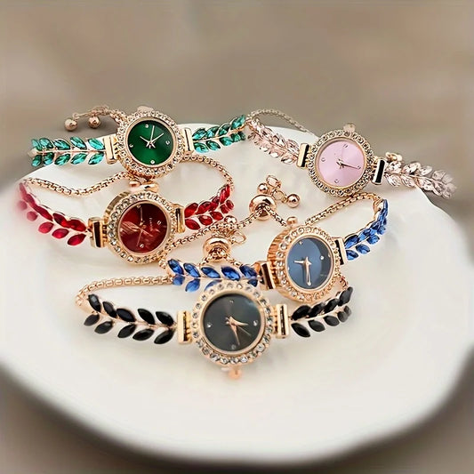 Luxury Water Diamond Quartz Bracelet Watch