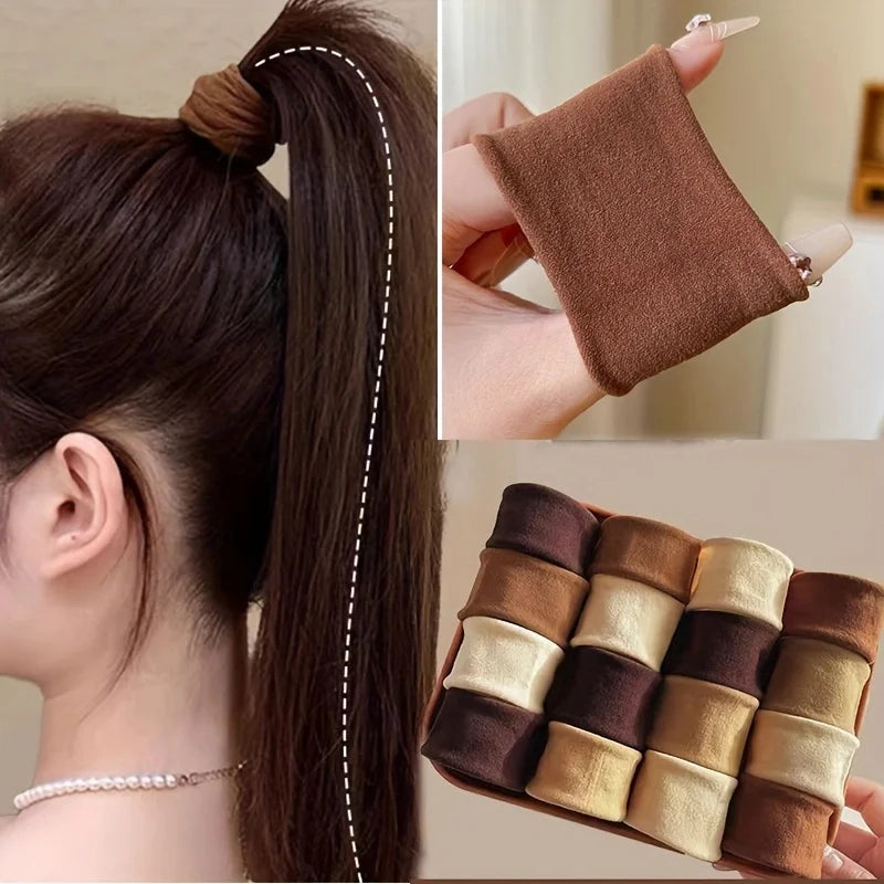 5/10/20Pcs/Set Girls Colorful Nylon Elastic Hair Bands
