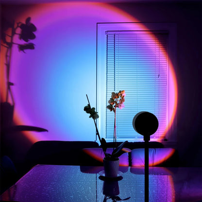 Rainbow projection lamp, USB decorative sunset