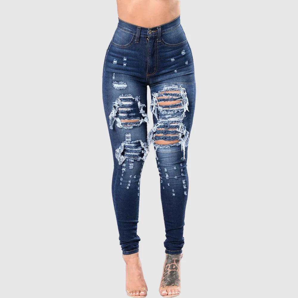 High Waist Stretch Skinny Jeans