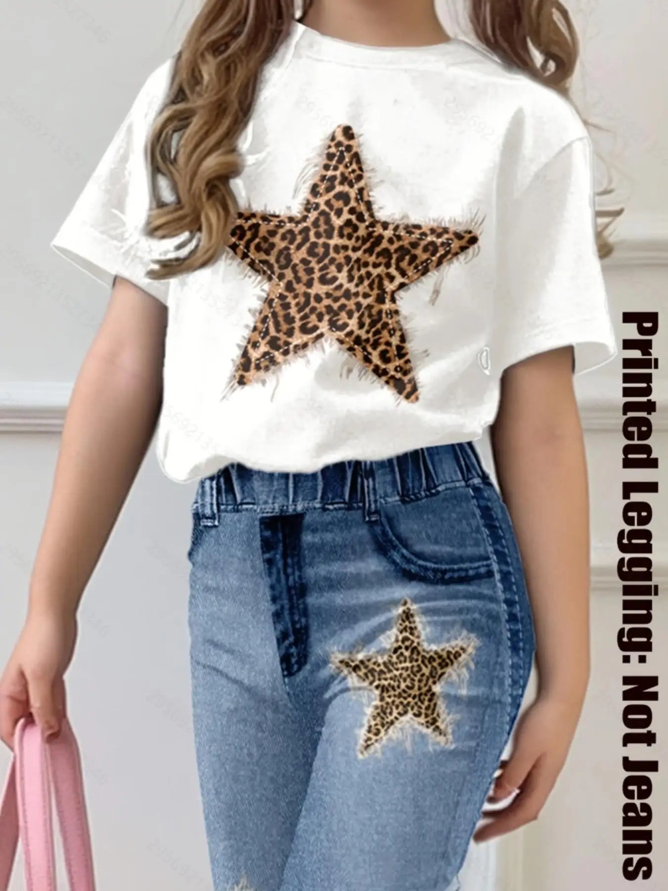 Two-Piece Casual Short-Sleeve Crewneck T-Shirt Set
