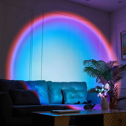 Rainbow projection lamp, USB decorative sunset