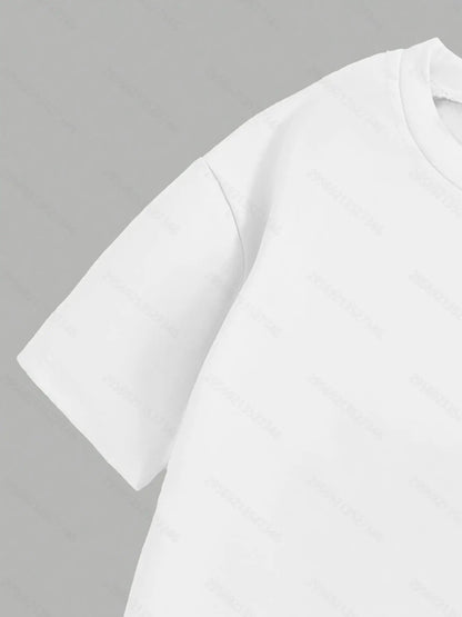 Two-Piece Casual Short-Sleeve Crewneck T-Shirt Set
