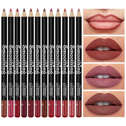 12 pcs Long-Lasting Lipstick Set
