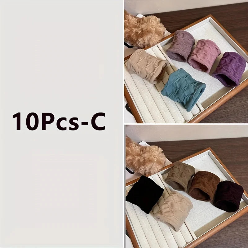 5/10/20Pcs/Set Girls Colorful Nylon Elastic Hair Bands