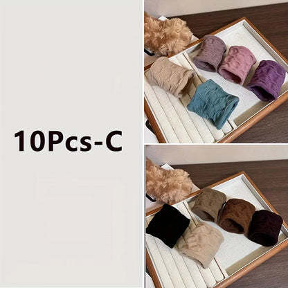 5/10/20Pcs/Set Girls Colorful Nylon Elastic Hair Bands