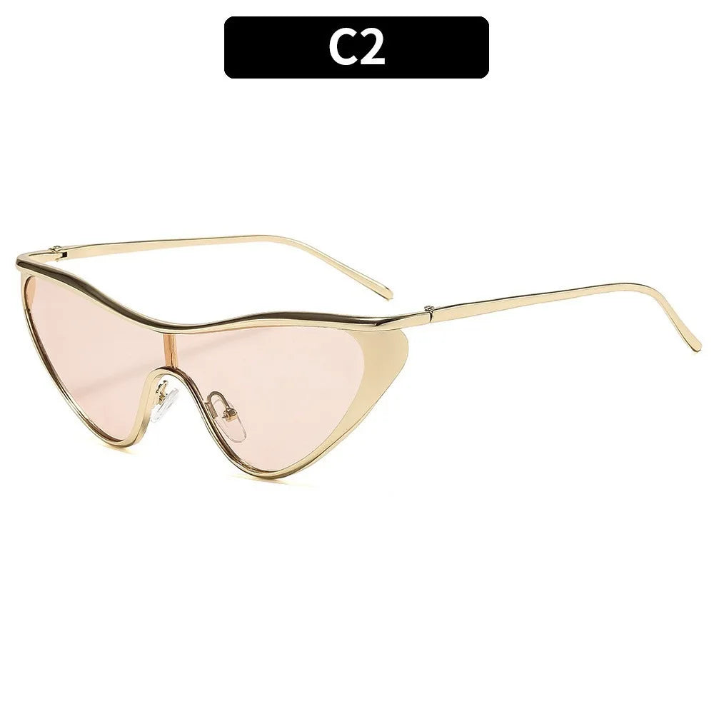 Vintage Cat Eye Luxury Y2K Punk One-Piece Sun Glasses