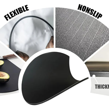 Thick silicone kitchen cutting board pad