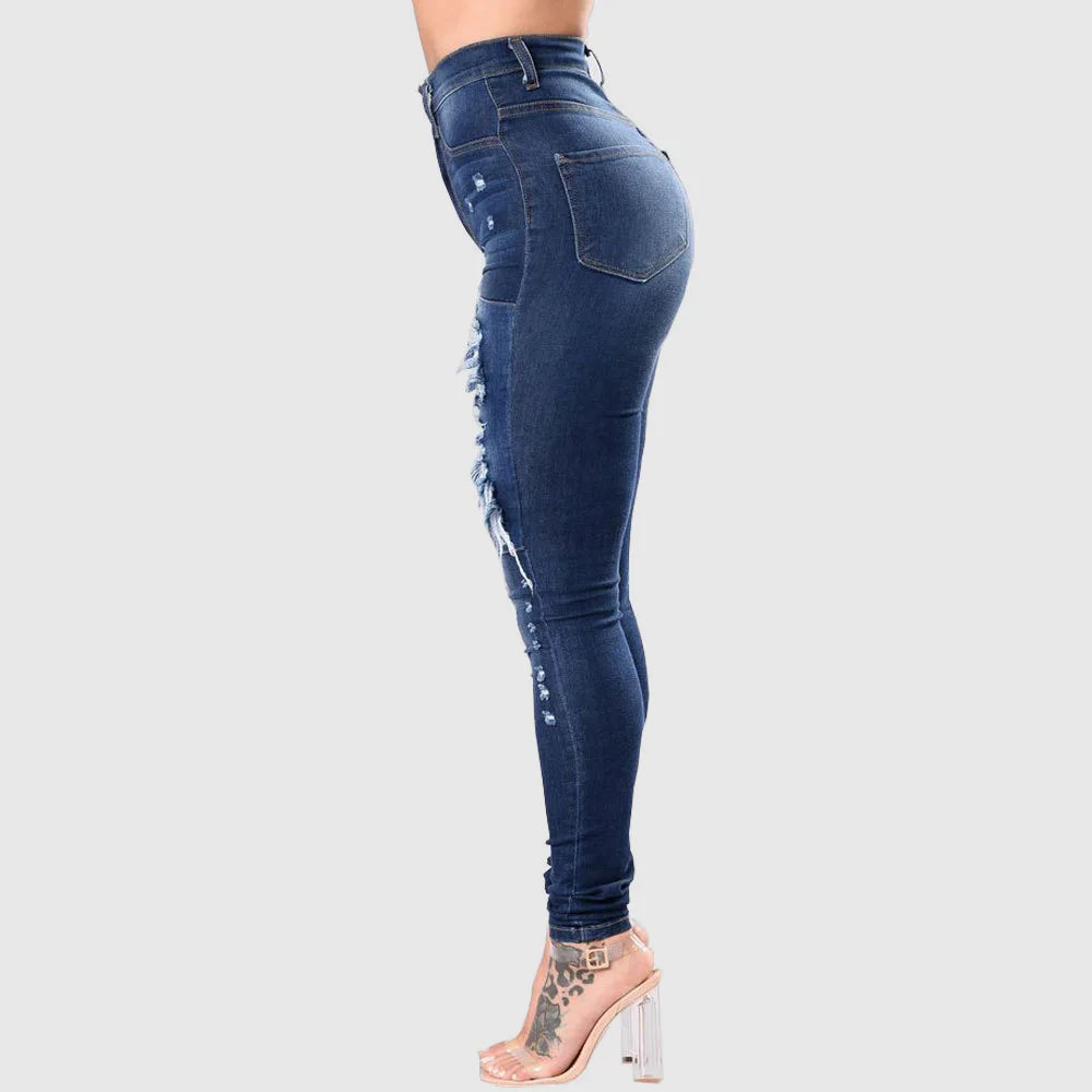 High Waist Stretch Skinny Jeans