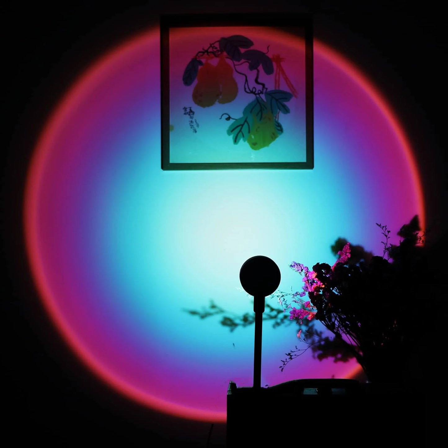 Rainbow projection lamp, USB decorative sunset