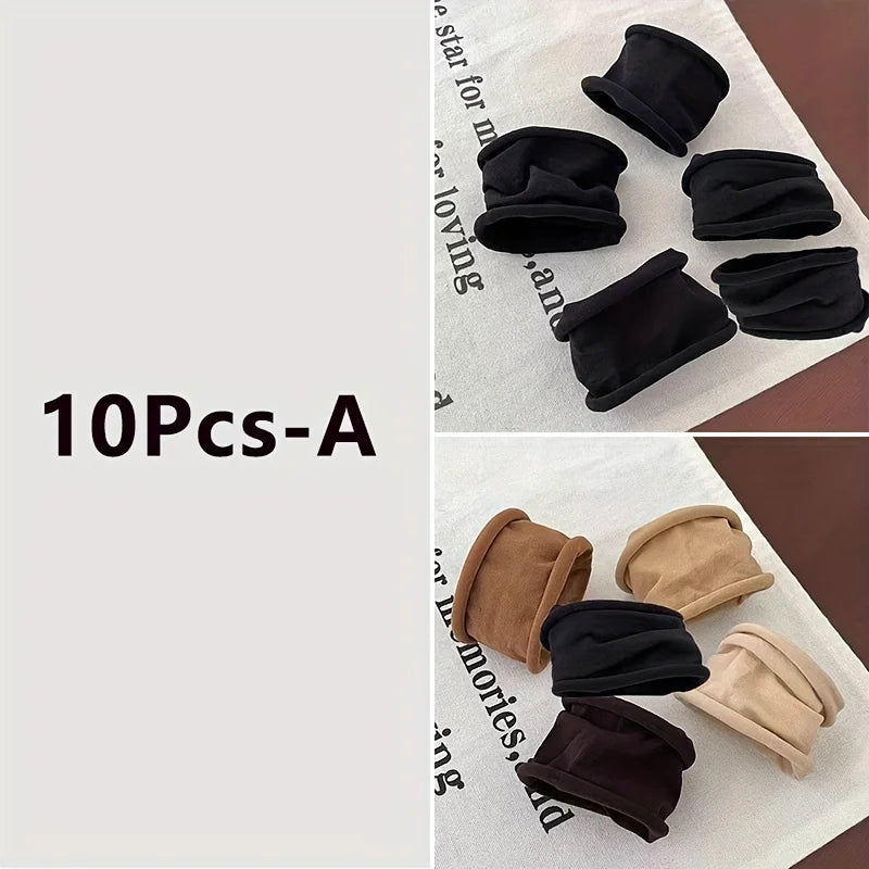 5/10/20Pcs/Set Girls Colorful Nylon Elastic Hair Bands