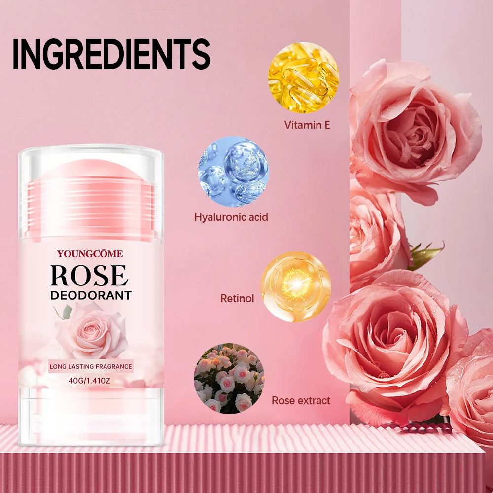 Pink Rose Essentials Deodorant Stick