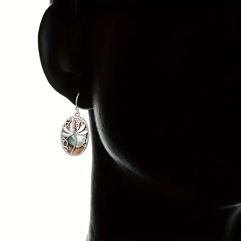 Shell Dragonfly Earrings