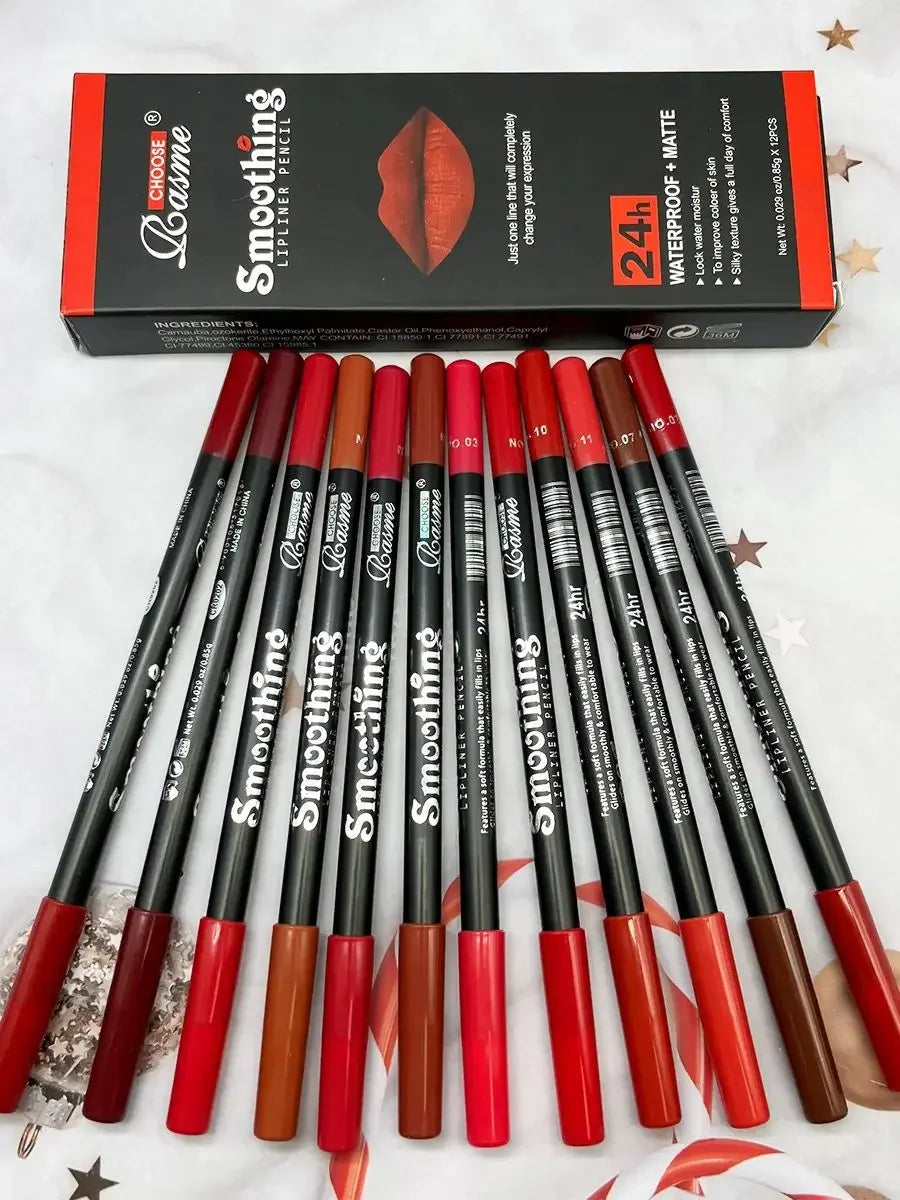 12 pcs Long-Lasting Lipstick Set