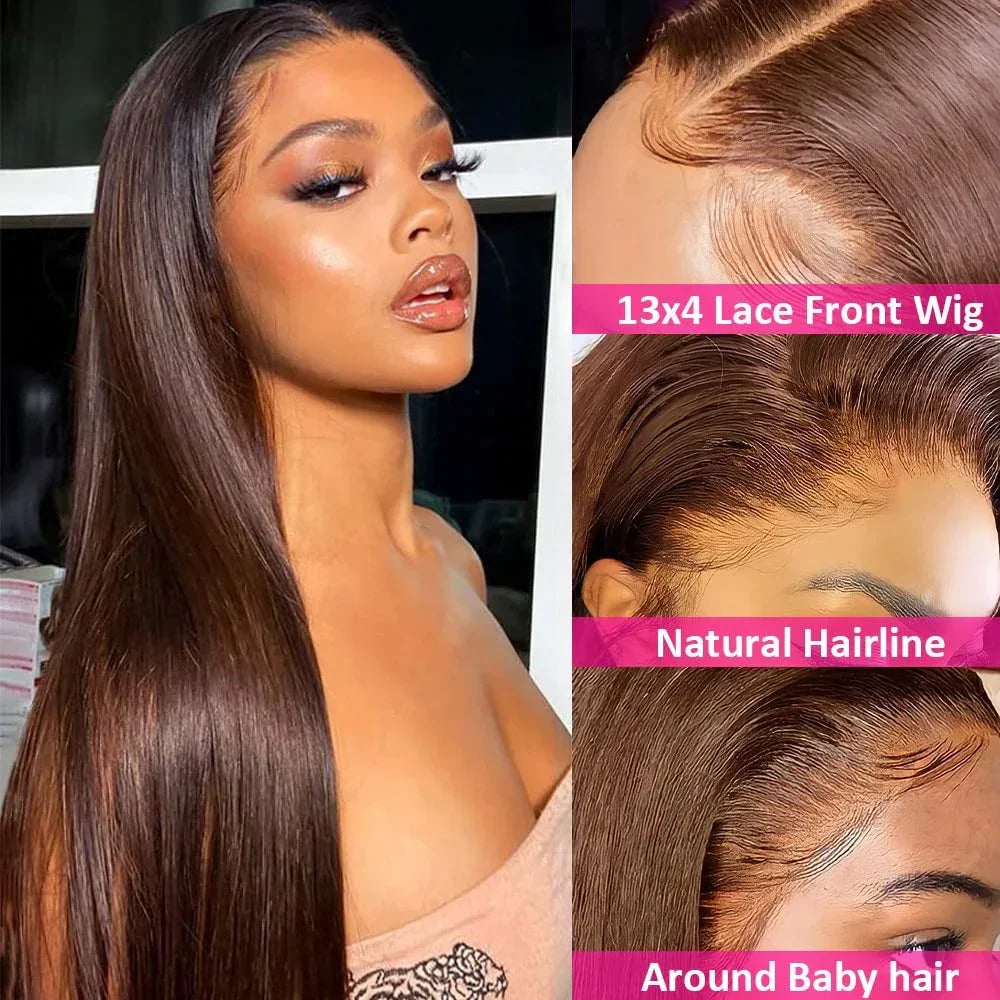 Long Straight 13X4 Lace Front Synthetic Hair Wig
