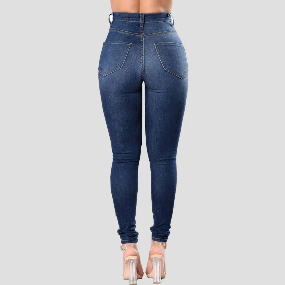 High Waist Stretch Skinny Jeans