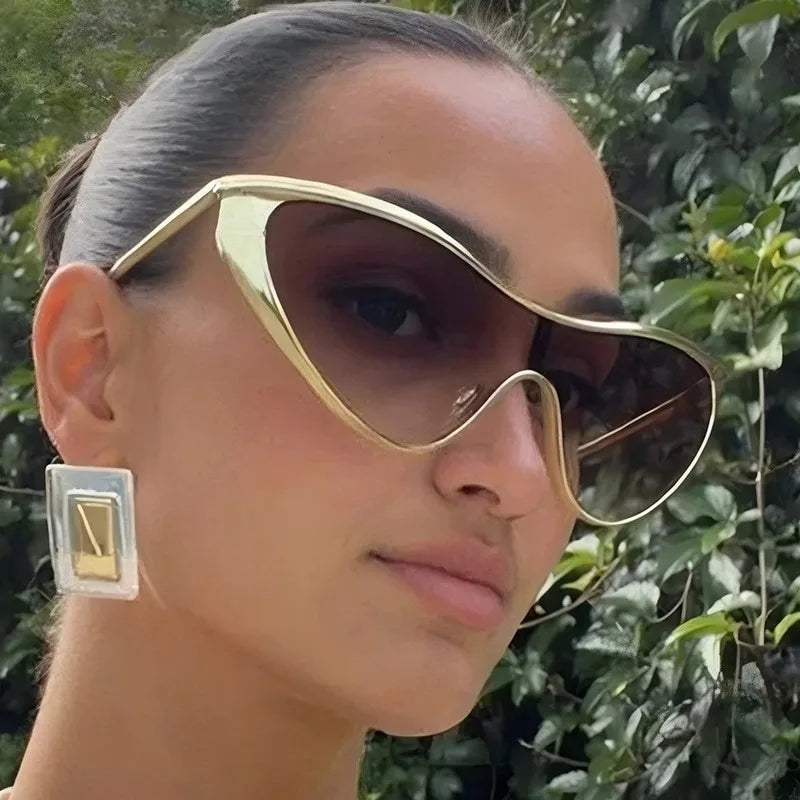 Vintage Cat Eye Luxury Y2K Punk One-Piece Sun Glasses