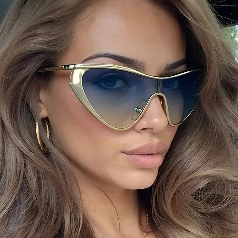 Vintage Cat Eye Luxury Y2K Punk One-Piece Sun Glasses