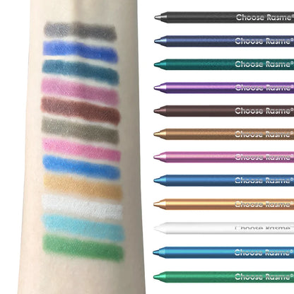 12 Colors Set Glitter & Shimmer Eyeliner Stick