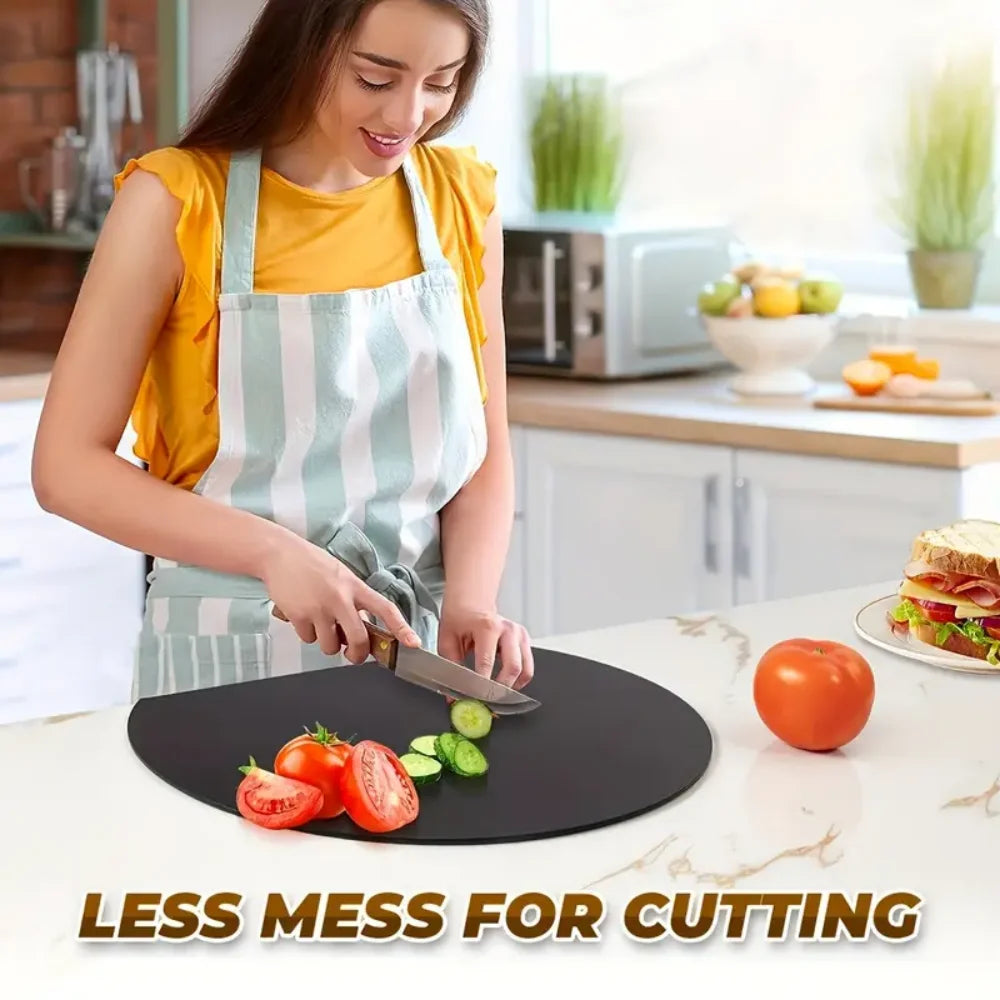 Thick silicone kitchen cutting board pad