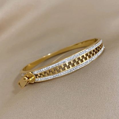 Original Zipper Charm Bangle Stainless Steel Zip Hand Bracelets