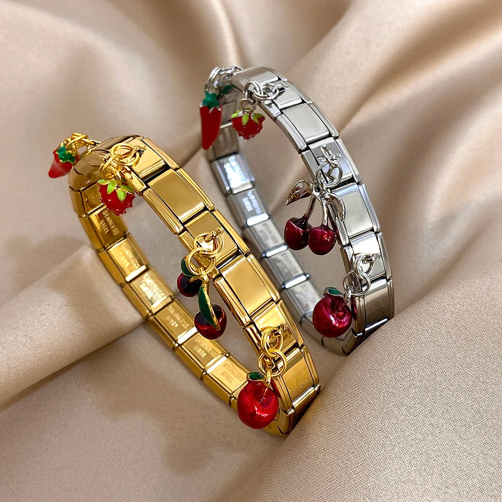 DANA Geometric Square Stainless Steel Bracelets